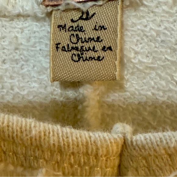 Cream Sequin Sleeve Crewneck Crop Blouse - Picture 5 of 8